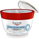 Eucerin Daily Hydration Gel Cream, Fragrance Free Body Moisturizer for Dry Skin, Enriched With Provitamin B5 and Sunflower Oil, 12 Oz Jar