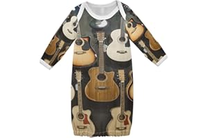 Vftphvr Newborn Baby Gown, Sleeper Infant Sleepsuit Long Sleeves Pajamas Cotton Nightdress Outfits, Soft Nursery Sleep Dress 