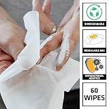 Sika Biodegradable Wonder Wipes 60 Pack Multi-Use Cleaning Wipes view 2