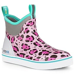 Kalkal Women's Deck Boots, Waterproof Ankle Rain