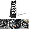 HCmotorku Motorcycle Front Chin Fairing Spoiler Lower Radiator Cover Fit for Harley Softail Street Bob Fat Bob Breakout FXBB FXFB FXBR FXBRS 2018-2024 (Gloss Black)