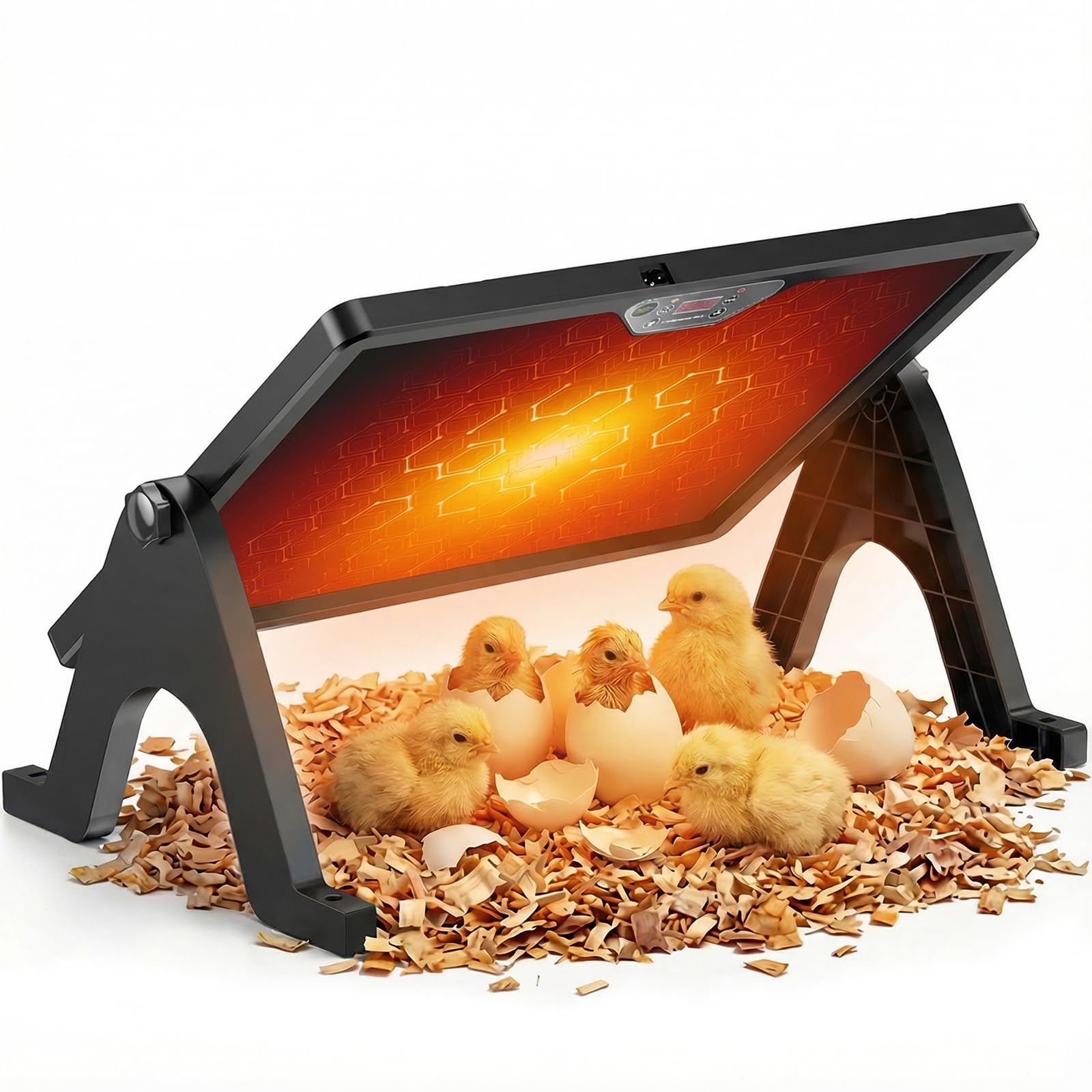 Photo 1 of 2026 Smart Chicken Coop Heater Brooder Plate, 200W Chicks Double-Sided Radiant Heat Panel with LED Light, Remote Control, Timer & Temp Controller Compatible, ETL/UL Certified,Ducklings Poultry & Small
