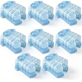 Clean &amp; Renew Refills Compatible with Braun Clean&amp;Charge System (8 Pack) | ASUCDEI shaver cleaner refills. Size: 4.5x3.75x1.75 inches. Fits Clean&amp;Charge systems. Replace every 3 months.