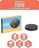 Oakcastle CD10 Portable CD Player with Earphones, 7 Hour Battery, Car AUX view 7