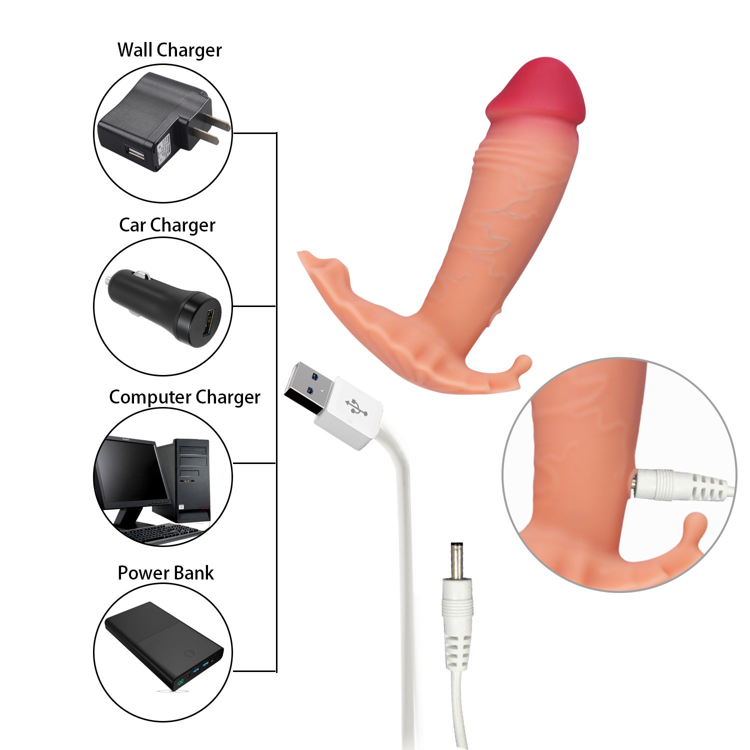 Wearable Vibrator with Wireless Remote Control G Spot Dildo Vibrator for Hands-free and Clit Stimulation,Rechargeable & Waterproof Sex toys for Women or Couples