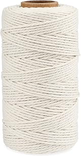jijAcraft 2MM Butchers String 328ft Cotton Cooking Twine Beige Natural Food