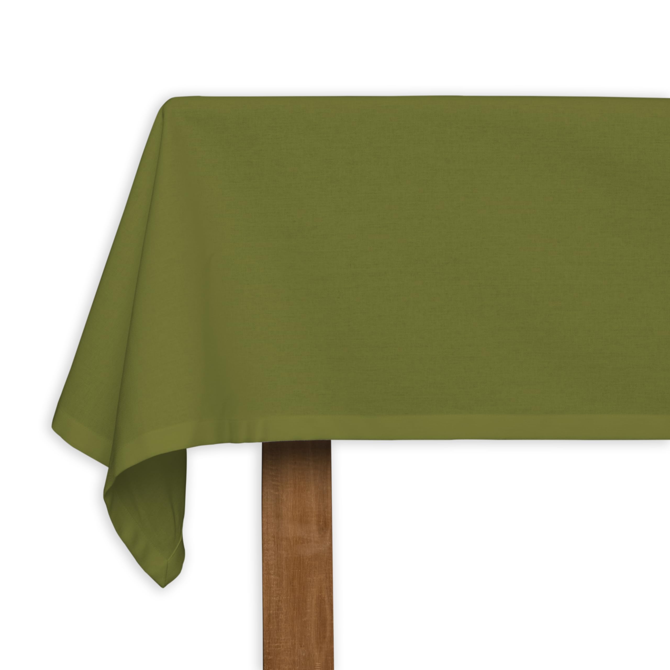 CALICOT Tablecloth Cotton Rectangle TableCover 63x90 Inch Table Cloths Washable Reusable Spring Easter Decor, Kitchen Outdoor Party Wedding Buffet Dining Table Decor|Olive Green — image 1