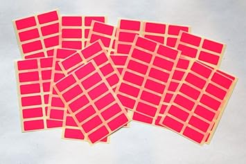 coloured self adhesive labels