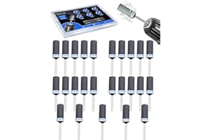 ELECHIAKAN 400 Grit Sanding Drums for Dremel Rotary Tools Accessories, 25PCS Sanding Bits Kit for Dremel Sanding Bands with 1/8 inch Shank, Sandpaper Sticks Set for Plastic Wood Metal Grinding Polishing