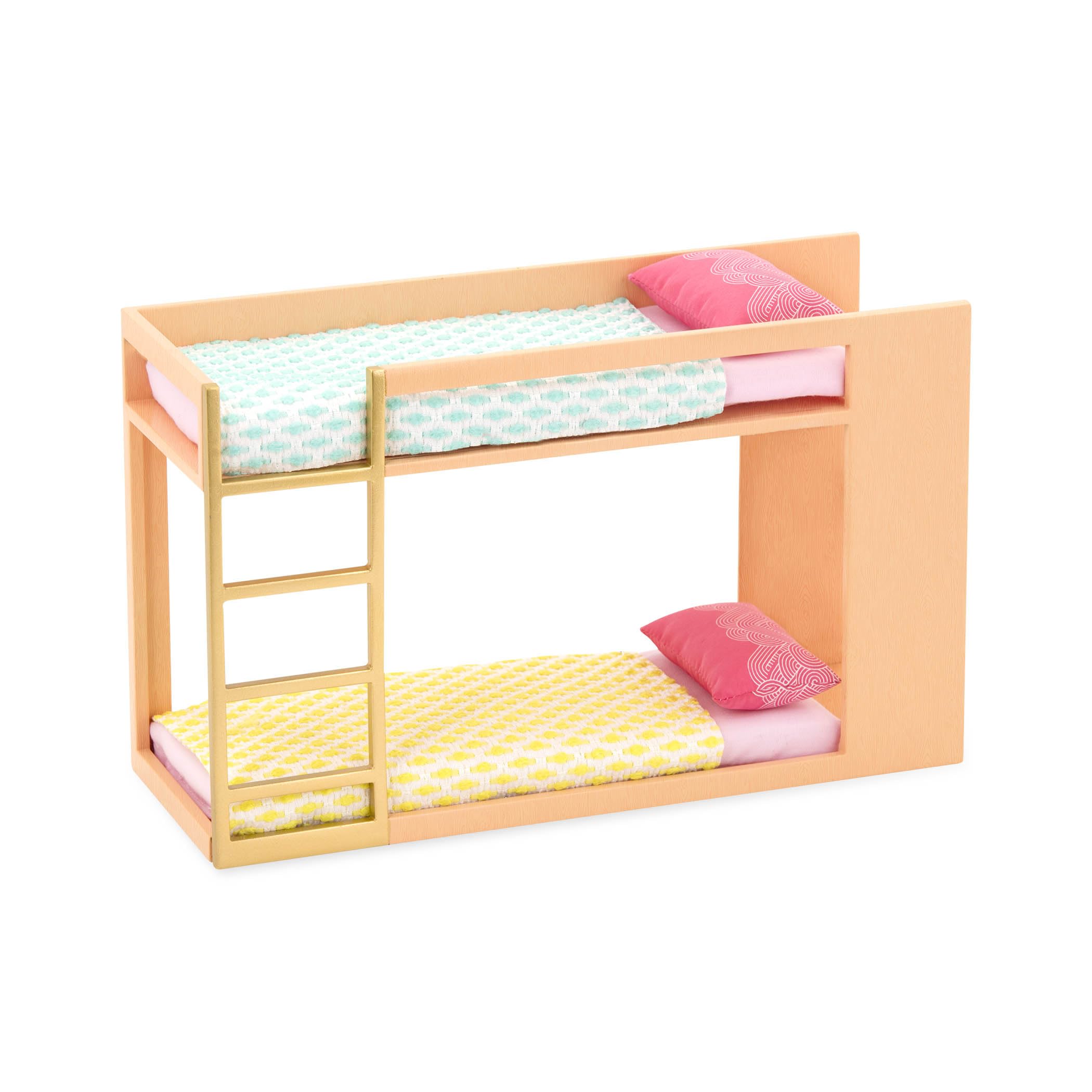 Lori – Bunk Bed Set for Mini Dolls – Bedroom Furniture for 6-Inch Dolls – Dollhouse Accessories – 3+ Years– Urban Chic Bunk Bed — image 1