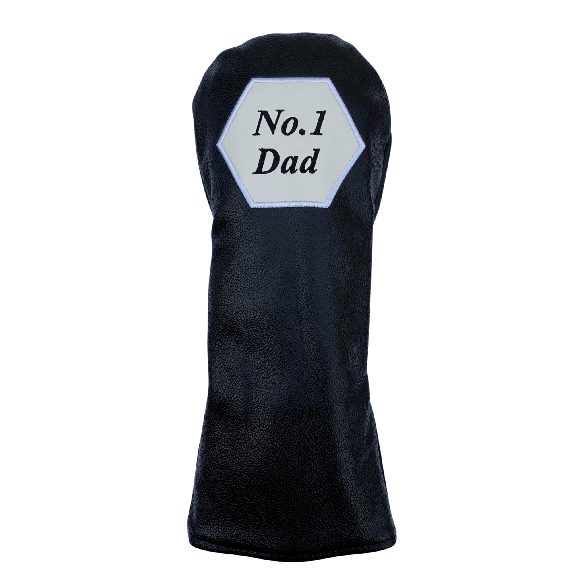 Driver Head Cover. Novelty Golf Club head covers. Golf gifts. PU Leather. (No.1 Dad)