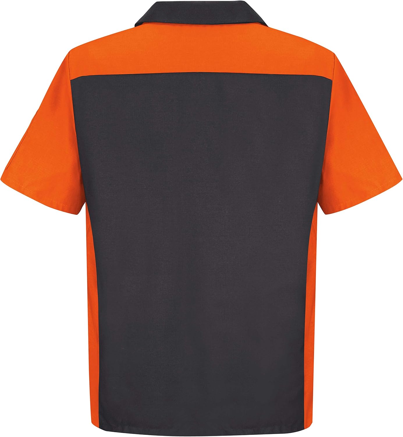 Red Kap Short Sleeve Two-Tone Crew Shirt: Clothing