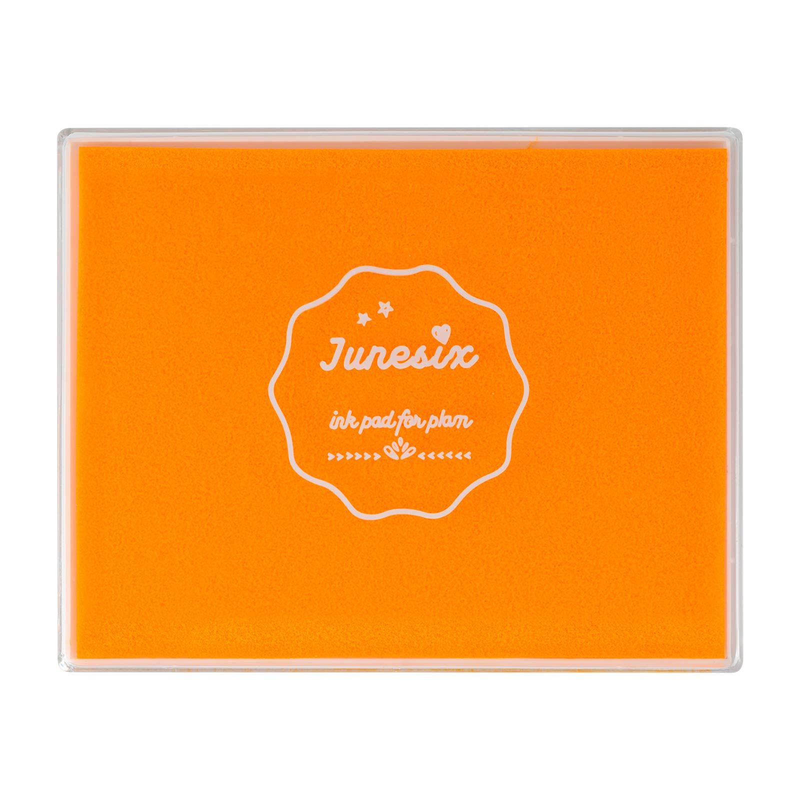 Photo 1 of Ink Pad, 5x4'' Washable Stamp Ink Pad for Kids, Orange