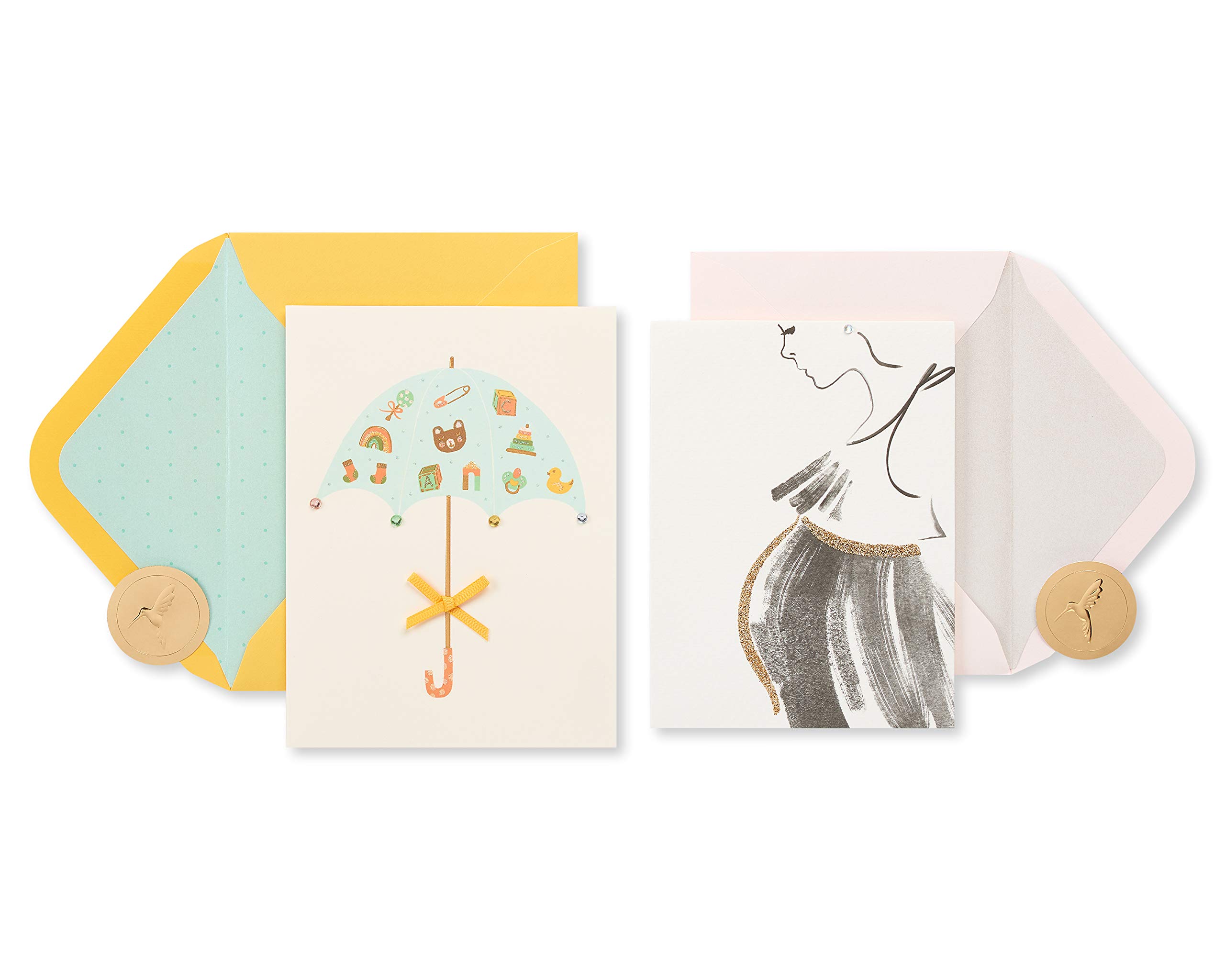 Papyrus Baby Shower Cards, Mom-to-Be (2-Count)