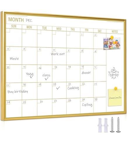 Umtiit Monthly Calendar Dry Erase Whiteboard 13 X 17 Inch (33