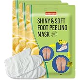 Purederm Foot Peeling Mask for Dry Cracked Feet, Exfoliating Treatment for Dead Skin &amp; Calluses for Baby Soft Feet, 3 Pairs