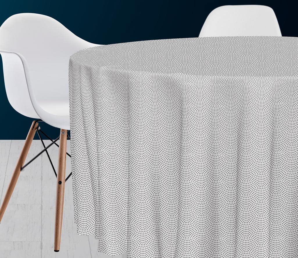 Soleil d'ocre White Polyester Nappa Bait Diameter 180 cm