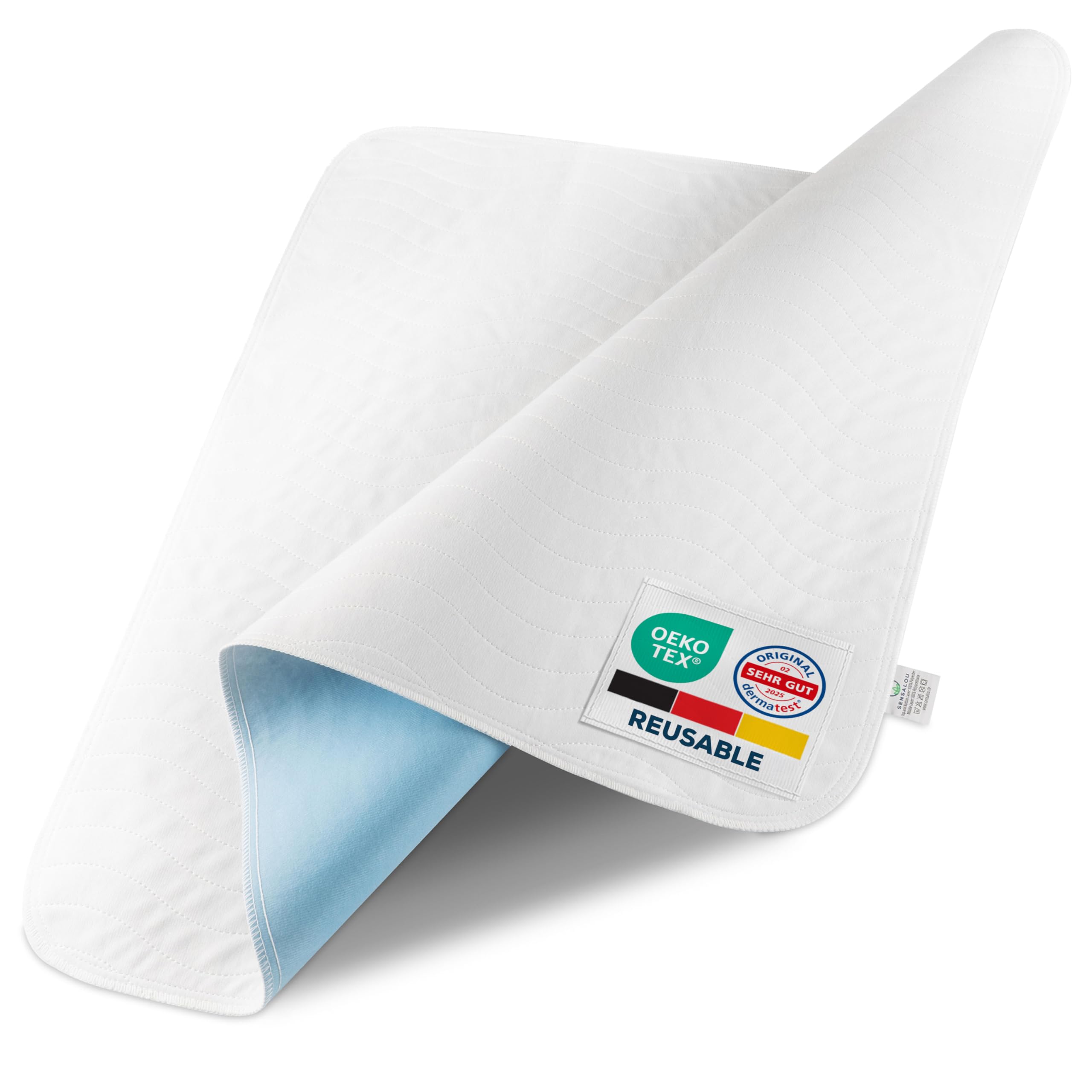 Sensalou Incontinence Pad 40 x 50 Bed Insert Moisture Protection Bed Underlay Waterproof (4)