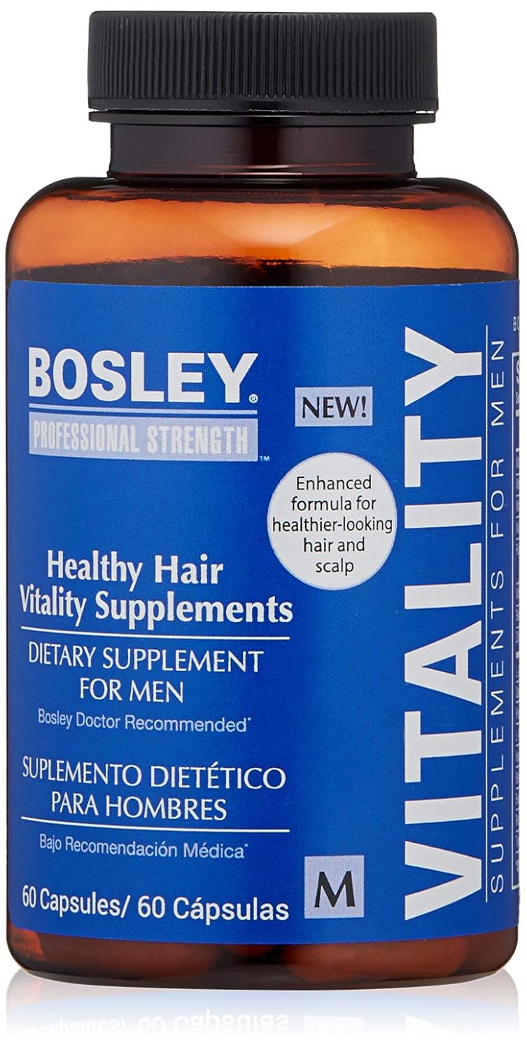 Amazon Com Bosley Professional Strength Hair Supplement For Men