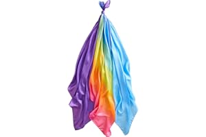 Sarah's Silks Set of 3 Playsilks | Rainbow, Sky Blue, and Purple