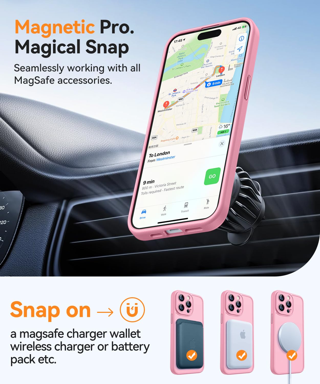 CANSHN Magnetic Compatible with iPhone 14 Pro Max