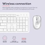 Trust Ody II Silent Wireless Keyboard and Mouse UK QWERTY White view 4