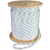 Premium Polyester Double Braid Cable Pulling Rope | Made in USA | Highest Strength | 3/8 inch x 300 feet