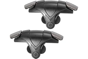 MECCANIXITY Gaming Trigger Mobile Game Controller 1 Pair Double Side Fire Keys Universal Silver for 4.7-6.5 Inch Cell Phone