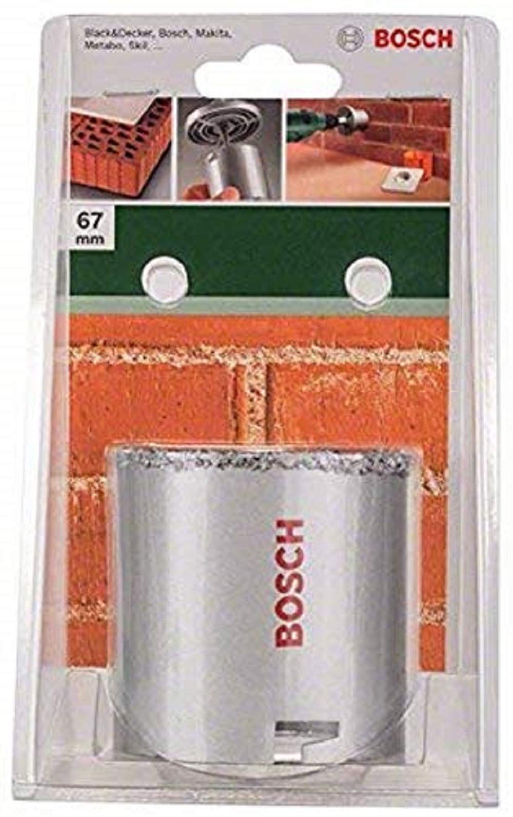 Bosch 2609255625 Tungsten Carbide Grit Holesaw with Diameter 67mm
