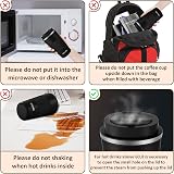 Aolieh Travel Mug 510 ml Insulated Stainless Steel with Leak-Resistant Lid Black view 5