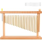 EASTROCK 20 Note Chime Gold Table Wind Chime Bar Percussion Instrument | Single Row Chime Hand Chimes Percussion Instrument Relaxing Meditation Healing Sound Desktop Decoration