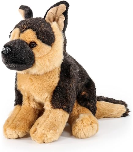 Amazon.com: Steiff Mike German Shepherd, Grey/Brown/Black : Toys