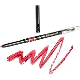 Juwel Cosmetics Retractable Lip Pencils for Women, Rich Creamy Lip Liner Pencil, Waterproof & Long Lasting, Easy to Use Mechanical Pencil with Carnauba Wax, Paraben-Free, Scarlet Red