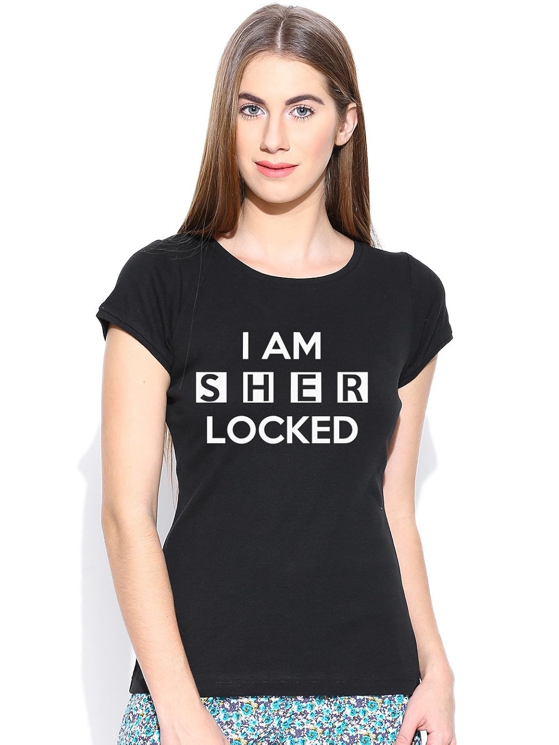 i am sher locked women's cotton t-shirt