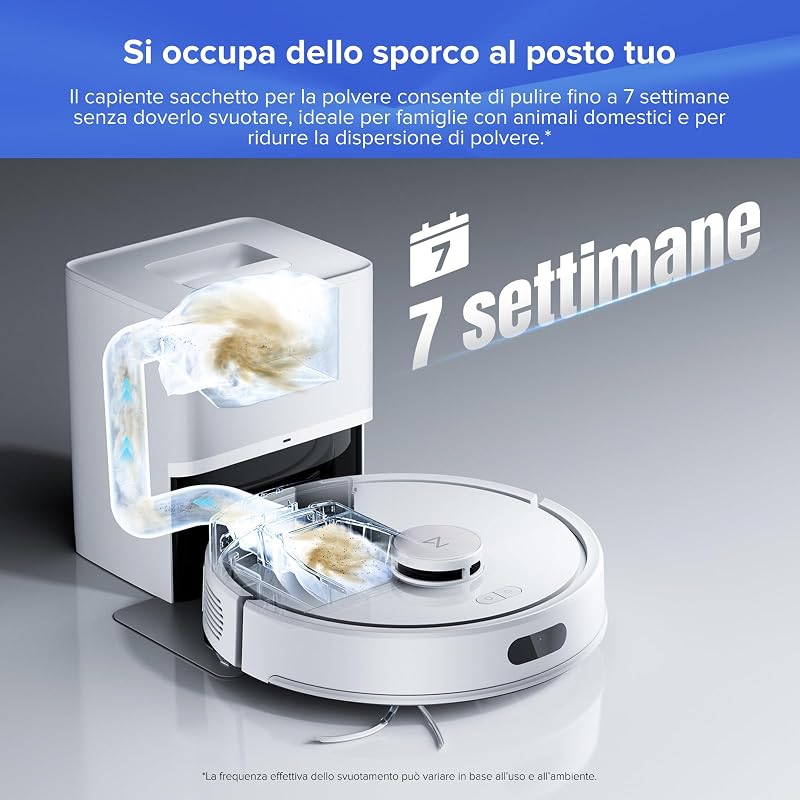 Q7 L5+ Set Robot Aspirapolvere con Stazione Svuotamento Automatico