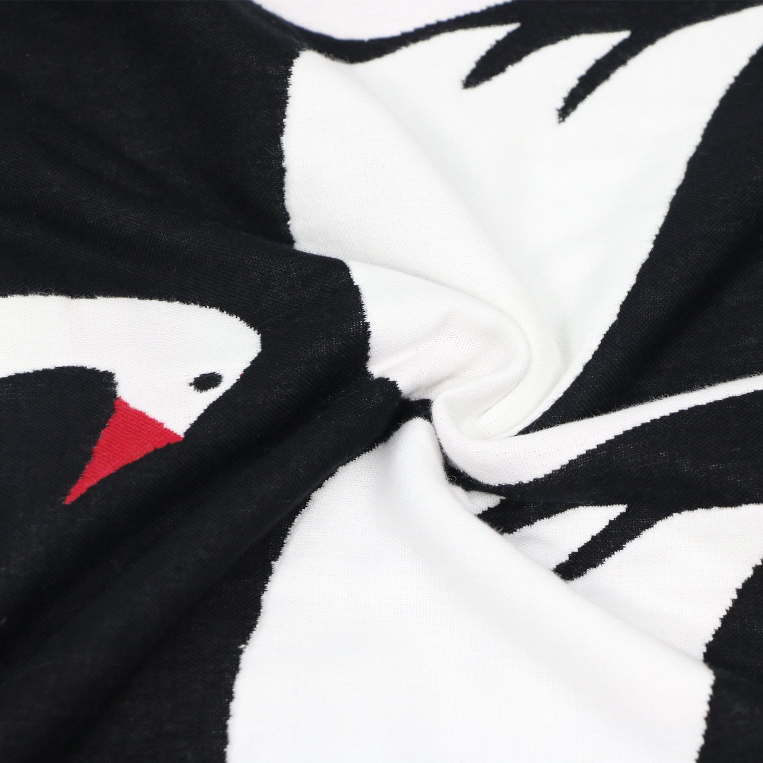 FOOK FISH Muslin Baby Toddler Blanket 6-Layer Lightweight and Breathable Oversized Muslin Baby Quilt for Boys and Girls \