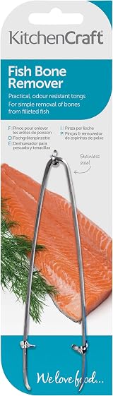KitchenCraft Fish Tweezers Stainless Steel 12cm No Bones Easy to Wash view 6