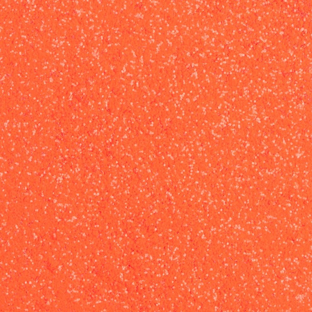 Extra-fine Polyester Glitter, Neon Orange, 1/2 ounce