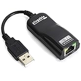 Plugable USB 2.0 to Ethernet Adapter: Fast 10/100 Mbps Wired Network Solution for Windows, Linux, Chromebook, and Nintendo Sw