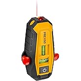 PREXISO 2-in-1 Line Laser Level with Magnetic Stud Finder, Compact Wood & Metal Detector with Bubble Vials for Accurate Marki