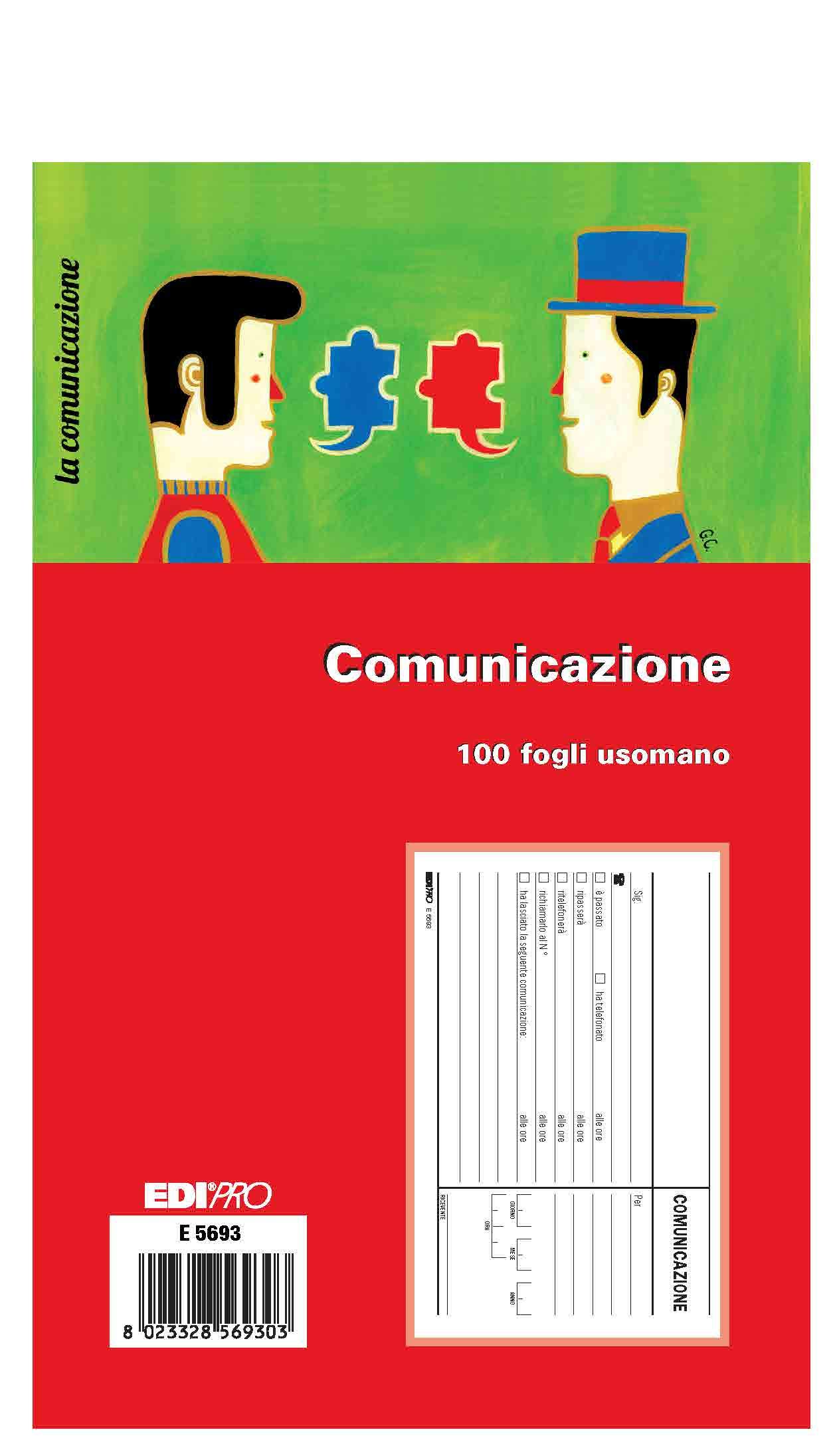 Edipro E5693 Communication Block 100 Sheets Hand Use F.to 14.8 x 22