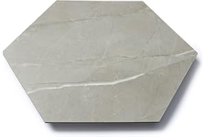 Lucida Surfaces Luxury Vinyl Floor Tiles | Glue Down Adhesive Flooring | Wood Look Hexagon Shaped Tile | MosaiCore | Single Sample Tile