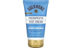 MEDCHOICE Gold Bond Therapeutic Foot Cream, 4 oz (5 Pack)
