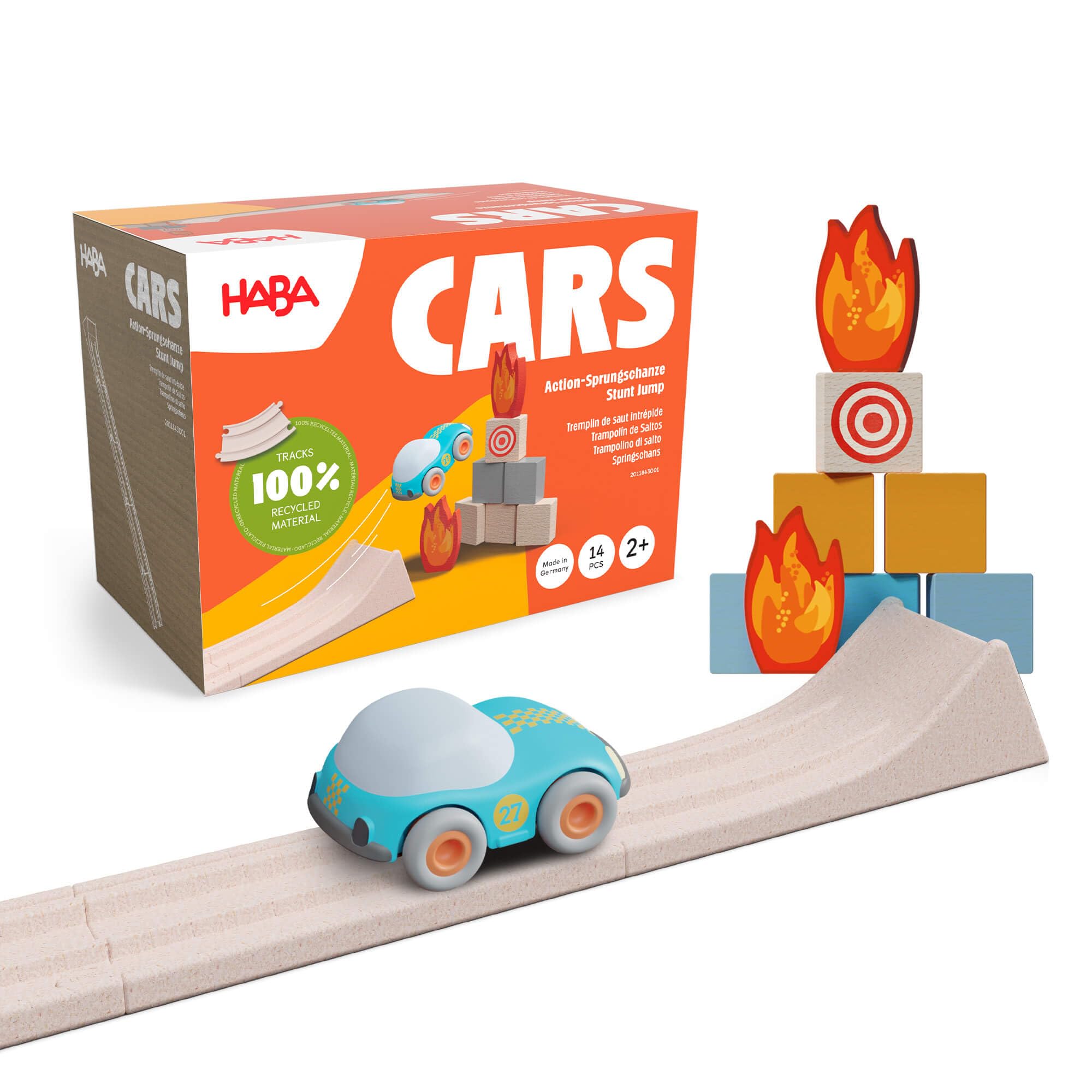 Mua HABA Cars Action Ramp 14-Piece Toy Car Ramp Set, Sustainable Kids ...