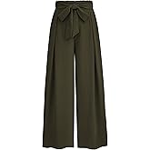 PRETTYGARDEN Women's Wide Leg Work Pants Business Casual High Waisted Loose Palazzo Trouser Summer Clothes