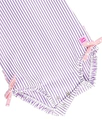 RuffleButts® Baby/Toddler Girls Lilac Seersucker