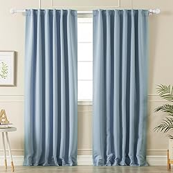 Authandis White Curtain Rods for Bedroom with