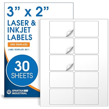ZEEB 100 A4 Shipping Labels, 3x2 Inch (99x105mm), Sticker Paper For Laser & Inkjet Printers