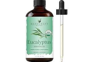 Handcraft Blends Organic Eucalyptus Essential Oil – 1 Fl Oz – 100% Pure and Natural – Premium Grade Essential Oil for Diffuser and Aromatherapy