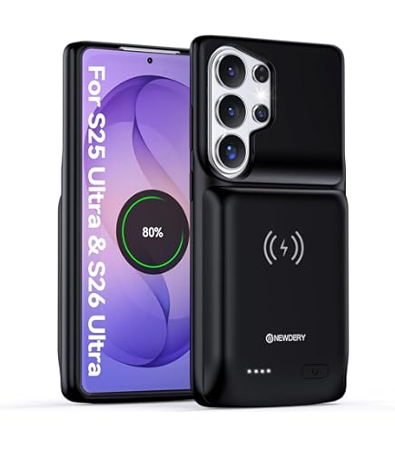 Amazon.com: NEWDERY for Samsung Galaxy S25 Ultra Battery Case 6.9